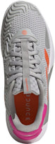 GY7002 Adidas Women's SoleMatch Control Tennis Shoes (Grey Two/Solar Orange/Team Shock Pink)
