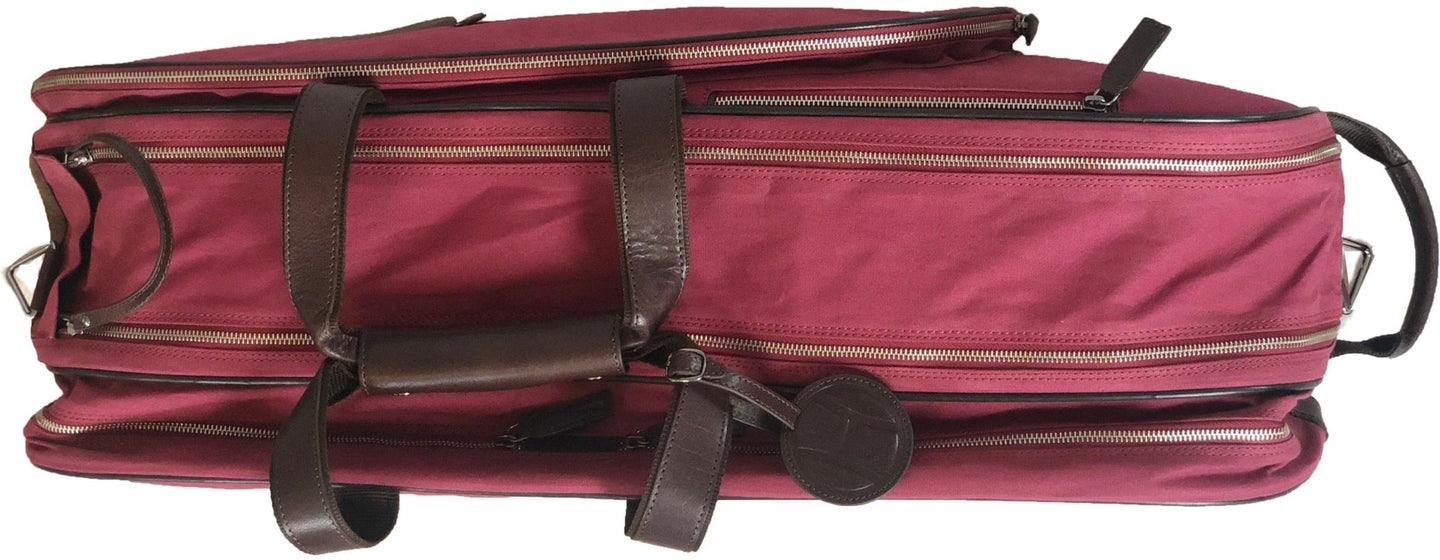 H-TRBBUR Hildebrand Tennis Racquet Bag (Burgundy)