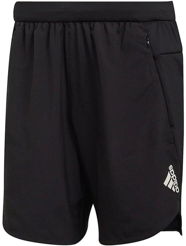 H61176 Adidas Men's D4T All Over Print Tennis Training Shorts 9 Inch (Black)