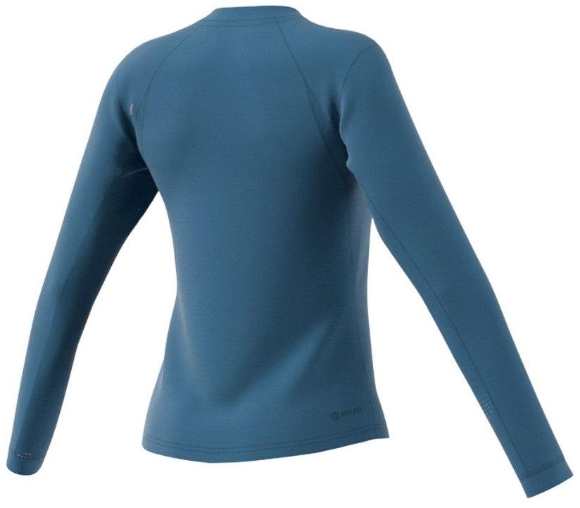HA4065 Adidas Women's FreeLift Long Sleeve Tennis Tee (Blue)