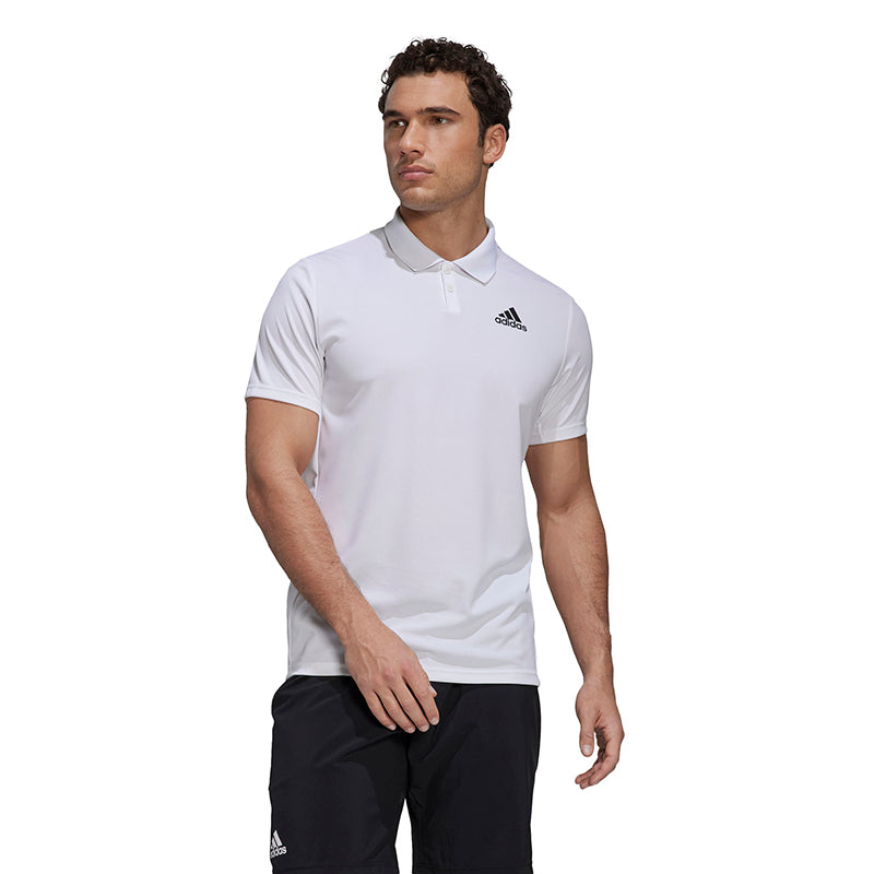 HB8036 Adidas Men's Club Pique Tennis Polo (White)