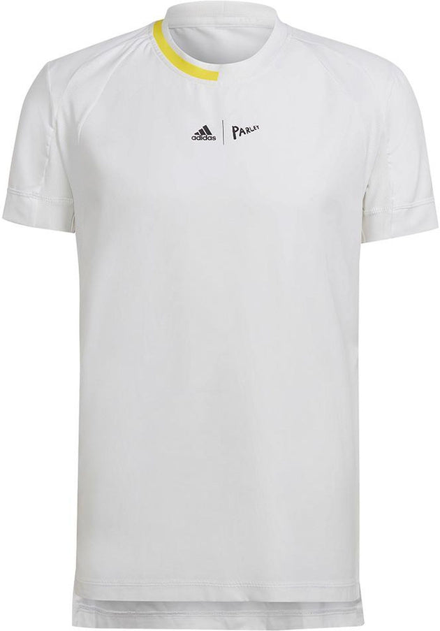 HC8541 Adidas Men's London Stretch Woven Tennis Tee (White)