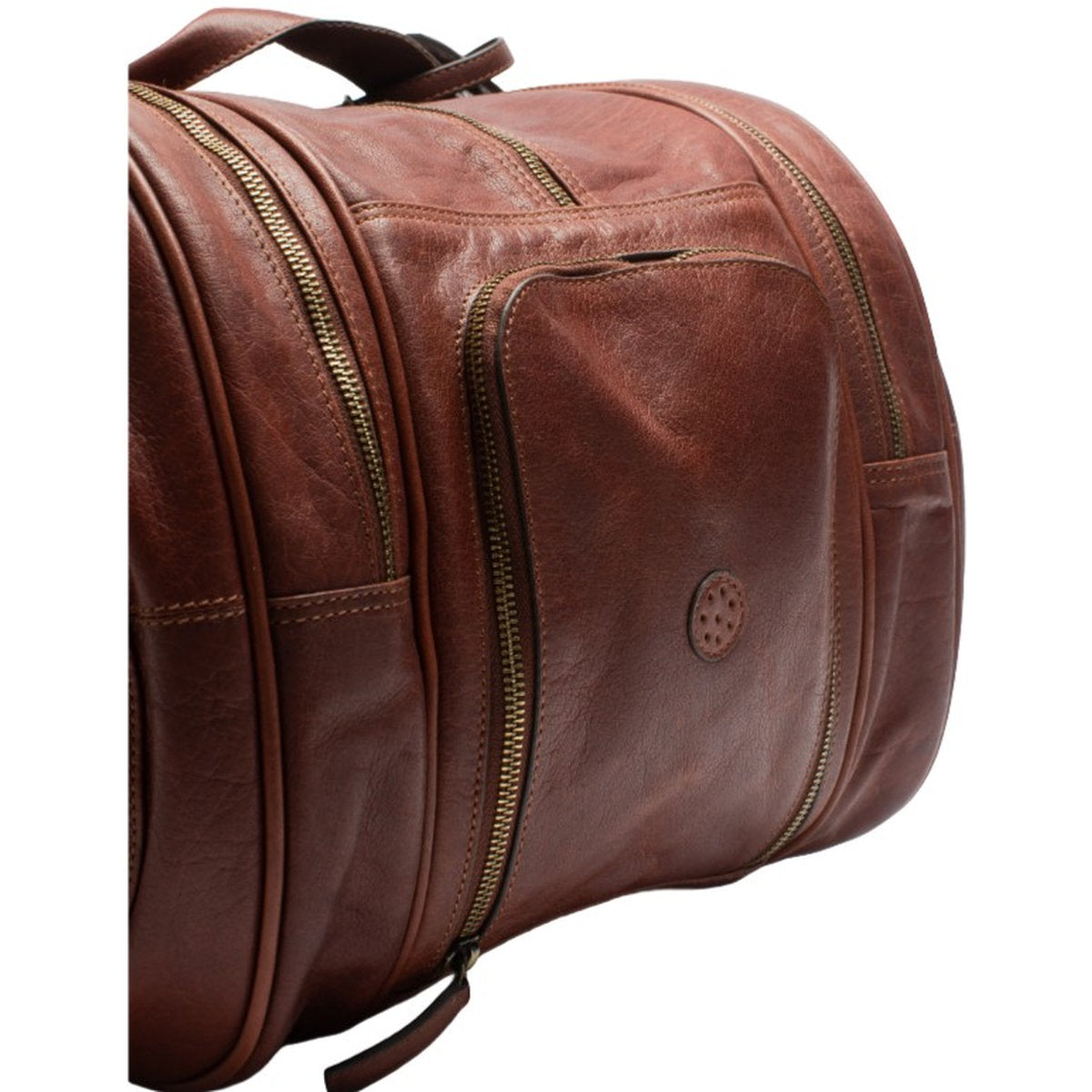 HIL09PAD Hildebrand Leather Padel Bag (Cognac)