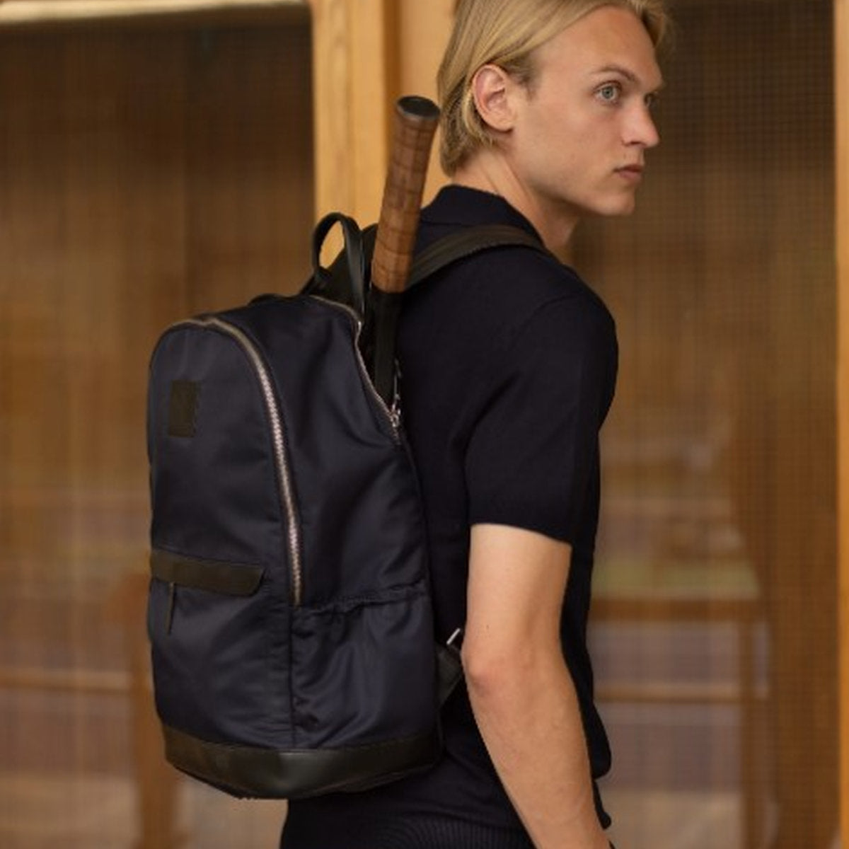 HIL23TEN Hildebrand Tennis Backpack Nylon (Navy Blue)