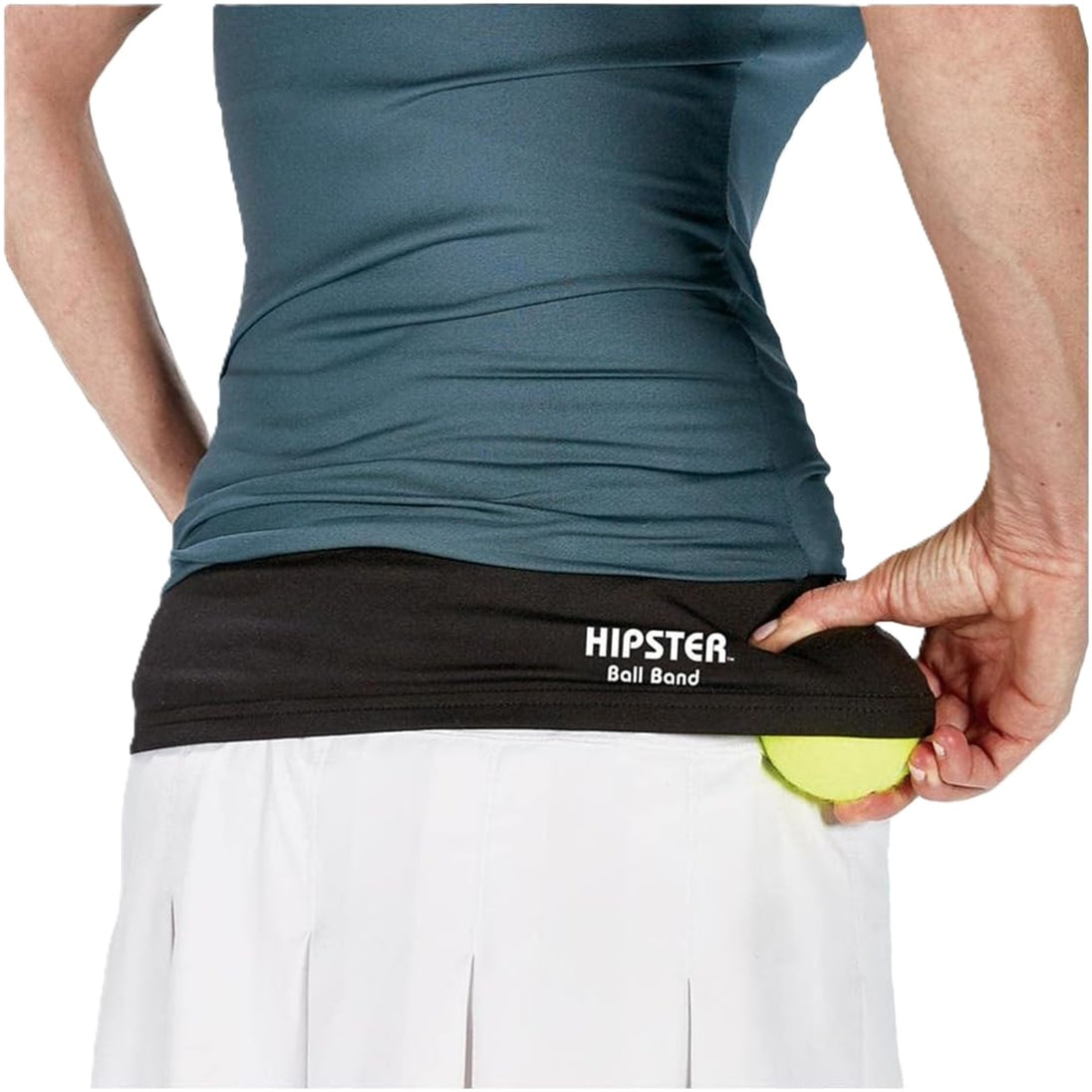 HIP-BK Tourna Hipster Ball Band for Holding Tennis Balls and Pickleballs