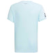 HN6295 Adidas Boys Club 3 Stripe Tennis Tee (Light Blue)