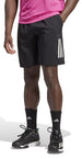HS3253-7 Adidas Men’s Club 3 Stripe Tennis Shorts 7 Inch (Black)
