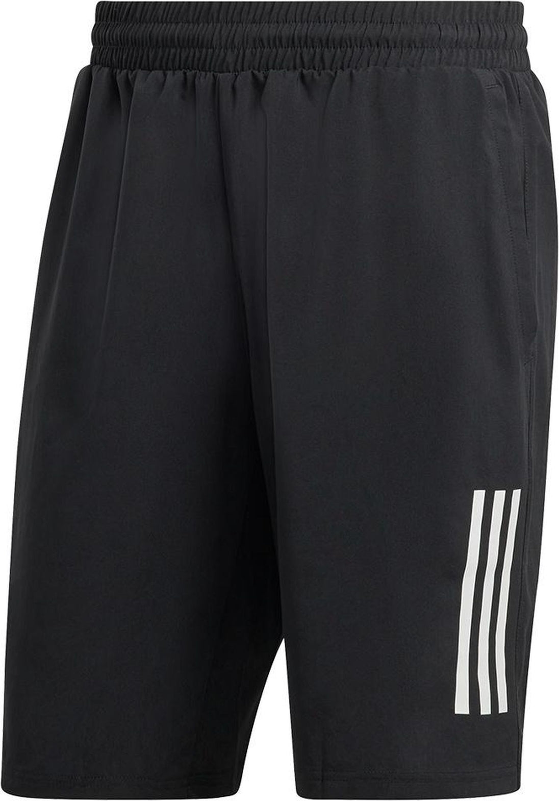 HS3253-9 Adidas Men’s Club 3 Stripe Tennis Shorts 9 Inch (Black)