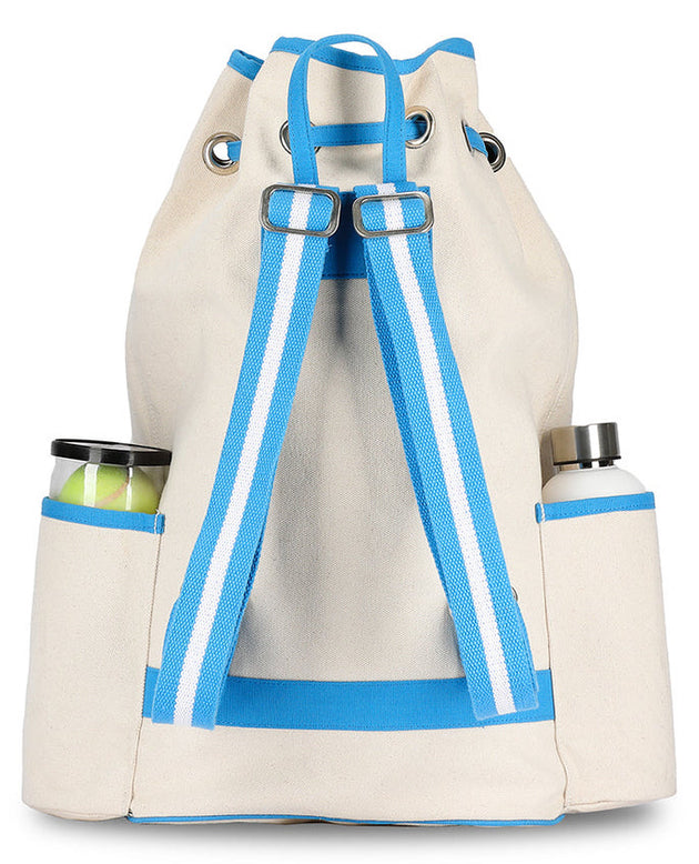 Ame & Lulu Hamptons Tennis Backpack (Scuba) back