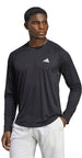 HZ4249 Adidas Men's Club Long Sleeve Tennis Tee (Black)