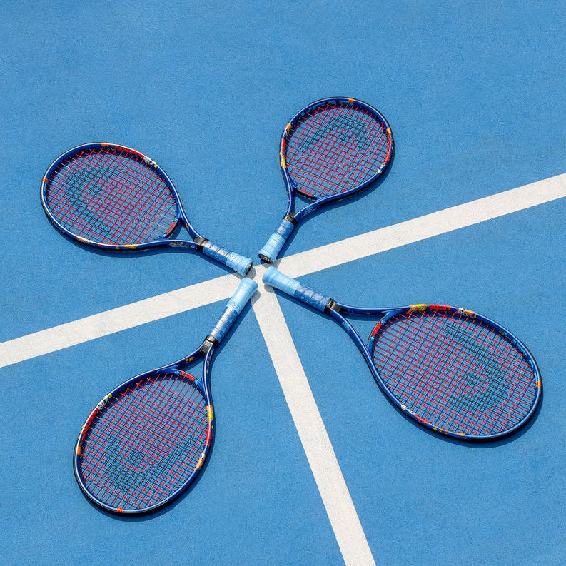 HeadPawJRBl-262605-Ball-BNDL Head Paw Patrol Junior Tennis Bundle (Blue) - 1 Racquet, 1 Backpack & 3 Balls