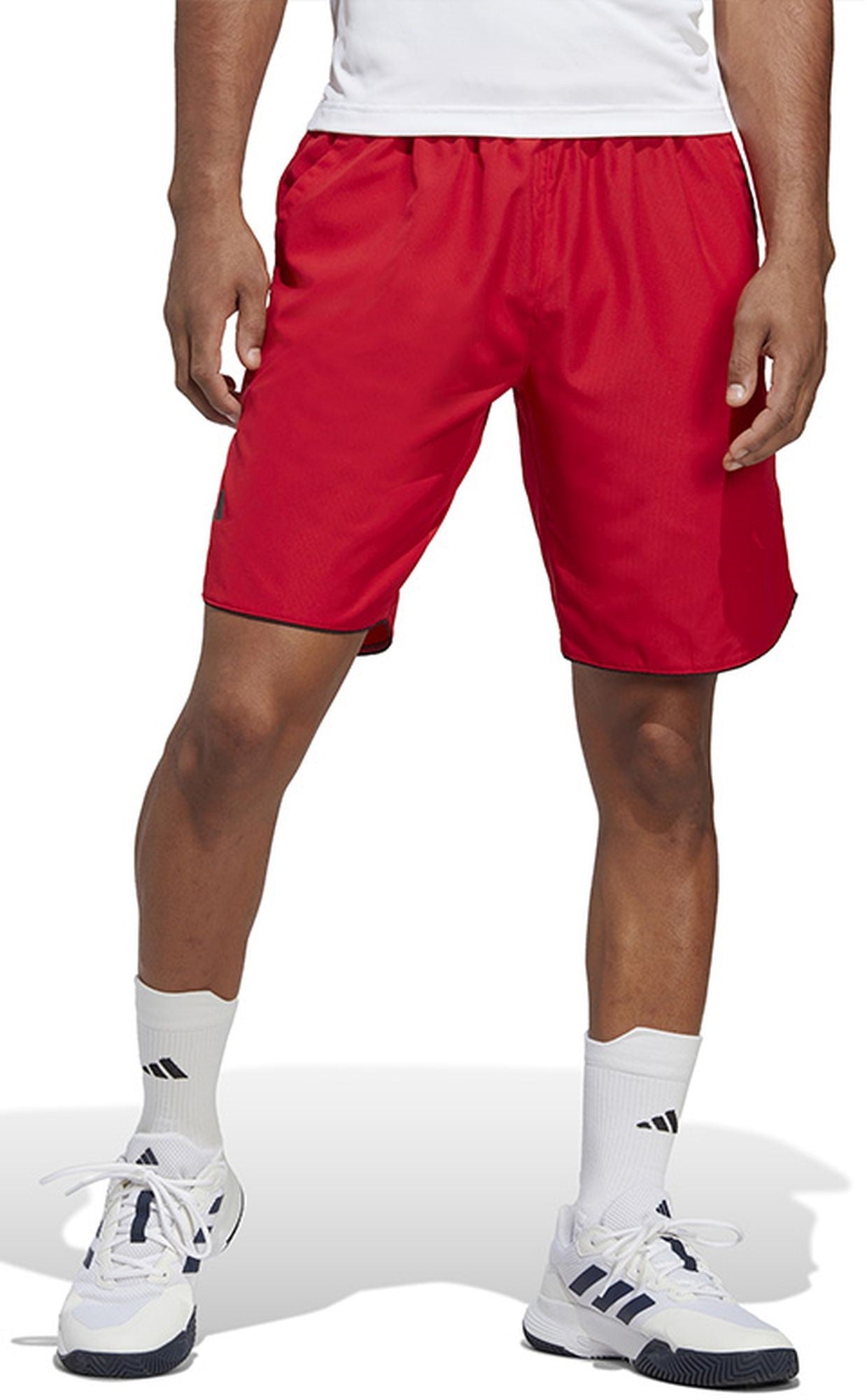 IA0017 Adidas Men's Core Club Tennis Shorts 9 Inch (Better Scarlet)