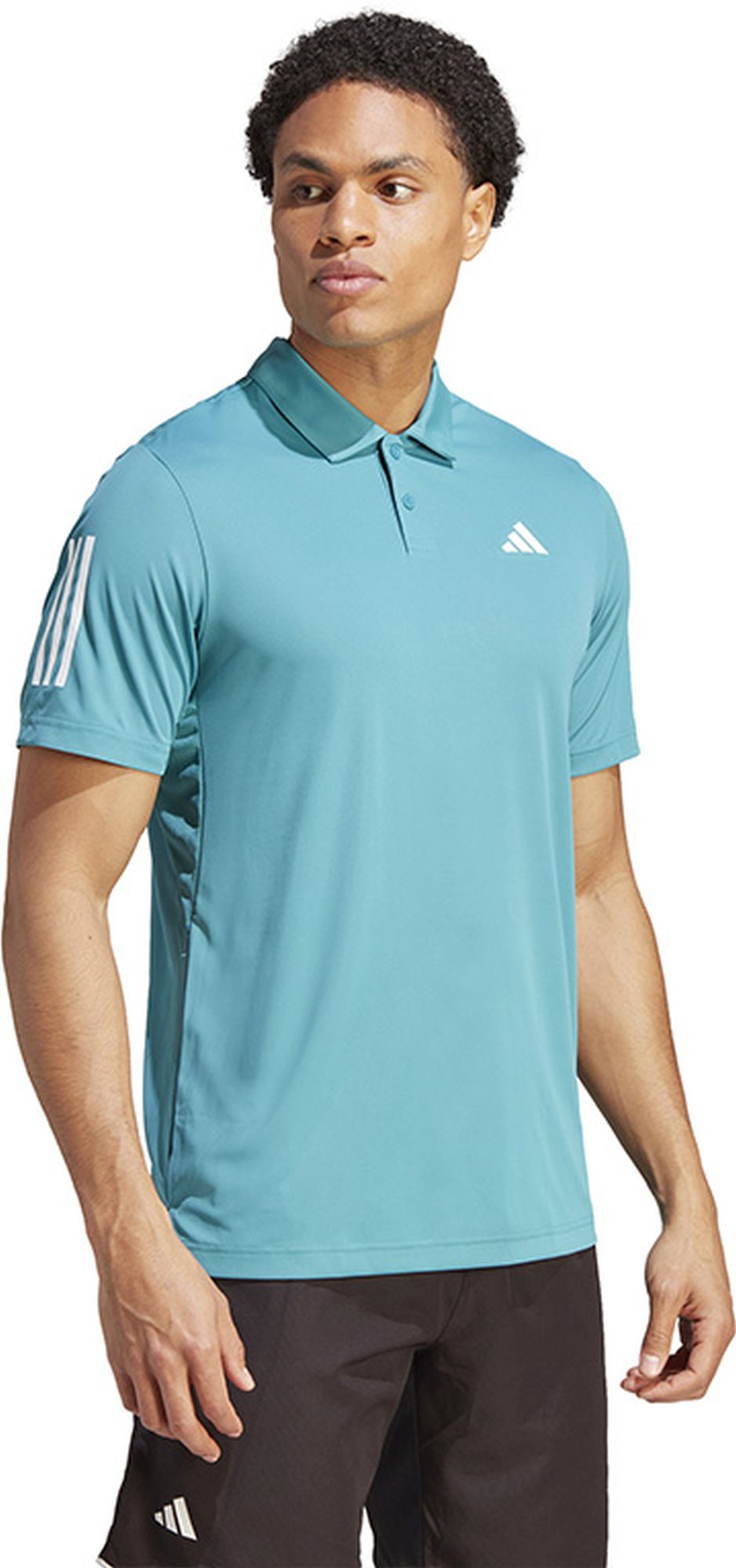 IA9509 Adidas Men's Club 3 Stripe Tennis Polo (Arctic Fusion)