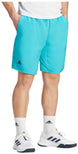 IA9573 Adidas Men’s Club 3 Stripe Tennis Shorts 7 Inch (Lucid Cyan)