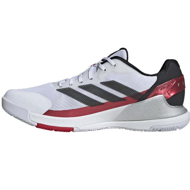 IE3924 Adidas Men's CrazyQuick Padel Shoes (Cloud White/Core Black/Lucid Red)