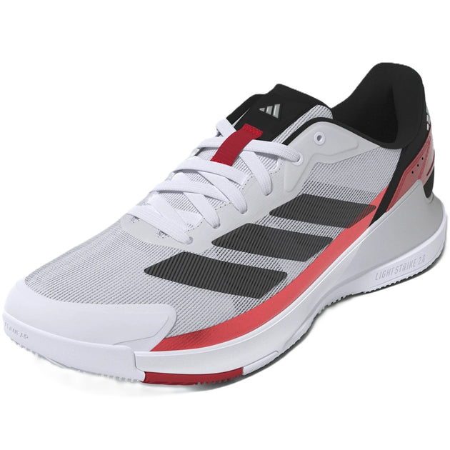 IE3924 Adidas Men's CrazyQuick Padel Shoes (Cloud White/Core Black/Lucid Red)