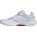IF9108 Adidas Women's Defiant Speed 2 Tennis Shoes (White/Cobalt Blue/Semi Flash Aqua)