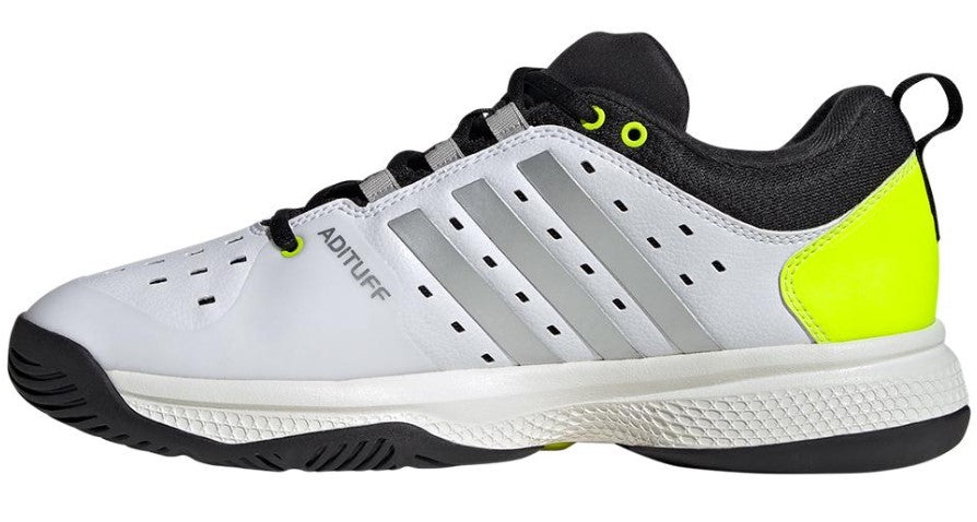IG8960 Adidas Men’s Court Pickleball Shoes (Cloud White/Silver Metallic/Core Black)