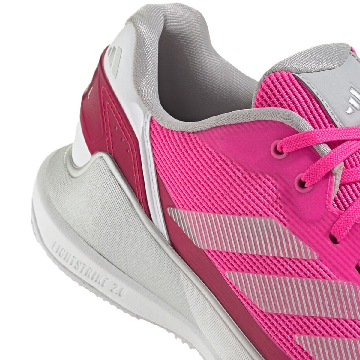 IH3395 Adidas Women's CrazyQuick LS Padel Shoes (Lucid Pink/Silver Metallic/Lucid Red)