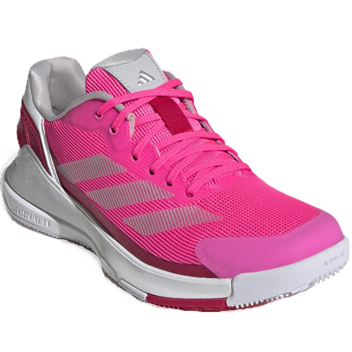 IH3395 Adidas Women's CrazyQuick LS Padel Shoes (Lucid Pink/Silver Metallic/Lucid Red)