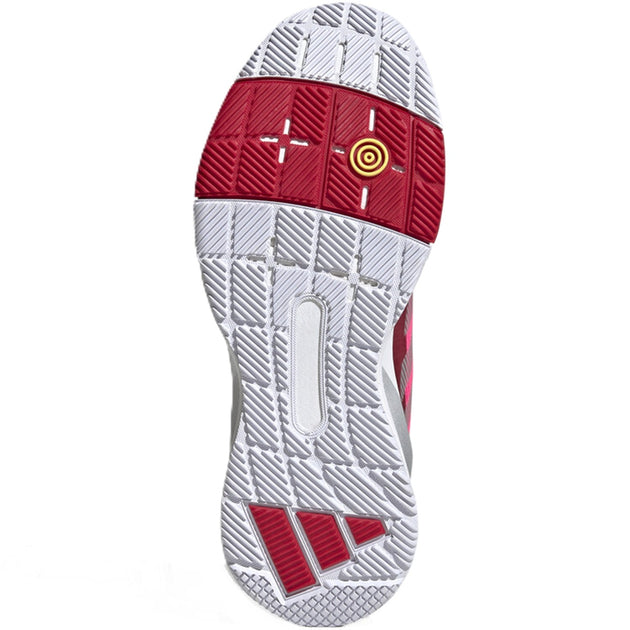 IH3395 Adidas Women's CrazyQuick LS Padel Shoes (Lucid Pink/Silver Metallic/Lucid Red)