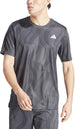 IP1882 Adidas Men's Club Graphic Tennis Tee (Carbon/Black)