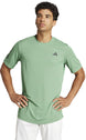 IP1890 Adidas Men's Club-3 Stripe Tennis Tee (Preloved Green)