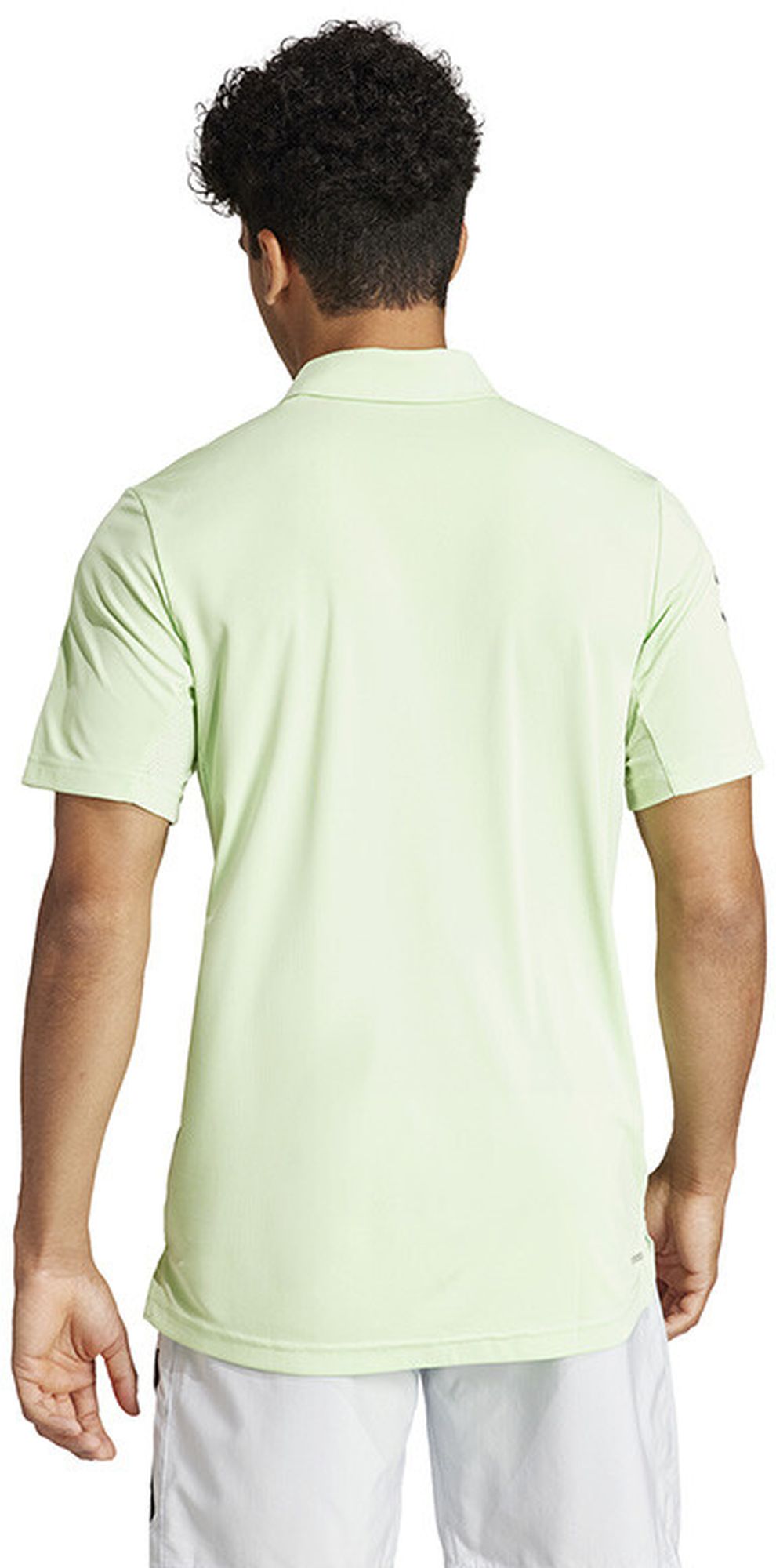 IP1893 Adidas Men's Club-3 Stripe Tennis Polo (Green Spark)