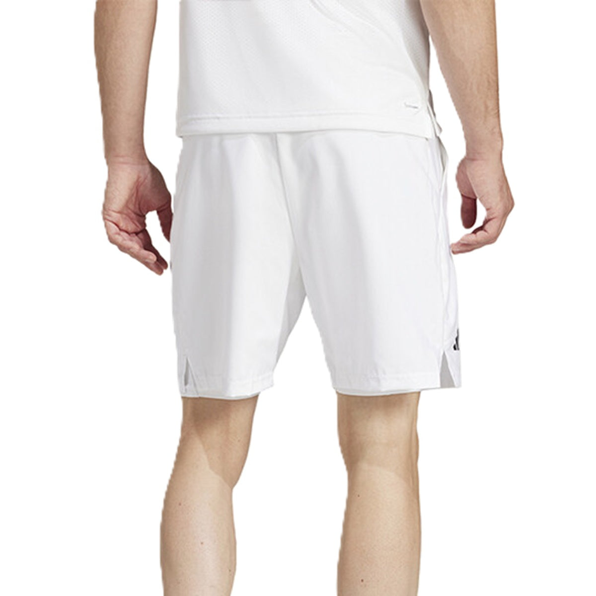 JF8430 Adidas Men's Club 2 In 1 Tennis Shorts (White)