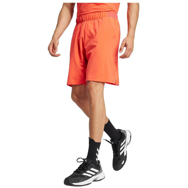 JG0995Adidas Men's Club Stretch Woven 7 Shorts (Semi Lucid Red)