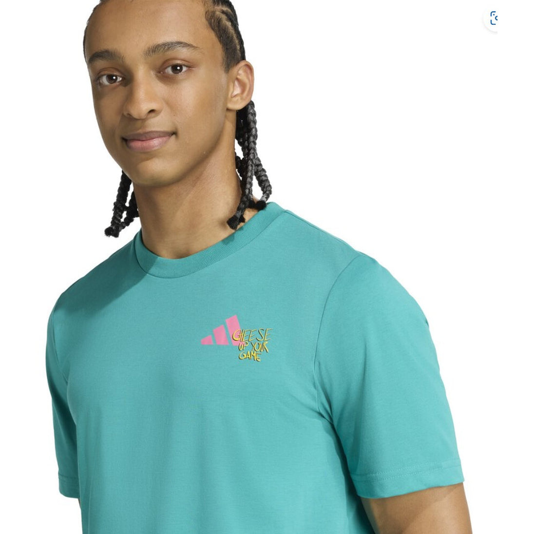 JM8959 adidas Padel Graphic Tee - Men's (Pure Teal)