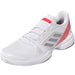 JP7060 Adidas Women's Stella Court Tennis Shoes (White/Silver Metal/Lucid Red)