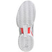 JP7060 Adidas Women's Stella Court Tennis Shoes (White/Silver Metal/Lucid Red)