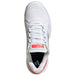 JP7060 Adidas Women's Stella Court Tennis Shoes (White/Silver Metal/Lucid Red)
