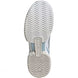 JP7061 Adidas Women's Stella McCartney Court Tennis Shoes (White/Silver Metallic/Wonder Blue)
