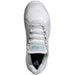 JP7061 Adidas Women's Stella McCartney Court Tennis Shoes (White/Silver Metallic/Wonder Blue)