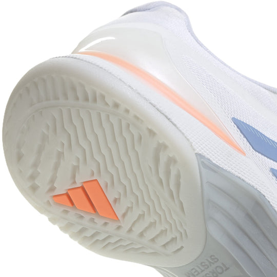 JP8858 Adidas Women's Avacourt 3 Tennis Shoes (Core Black/Halo Blue)