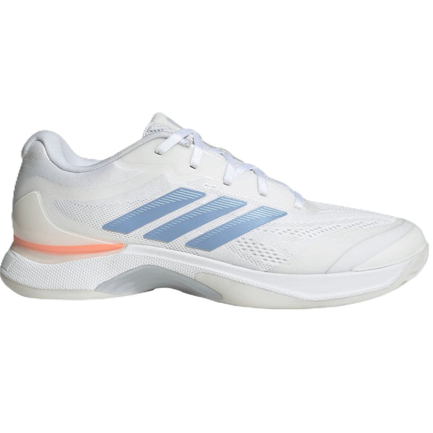JP8858 Adidas Women's Avacourt 3 Tennis Shoes (Core Black/Halo Blue)