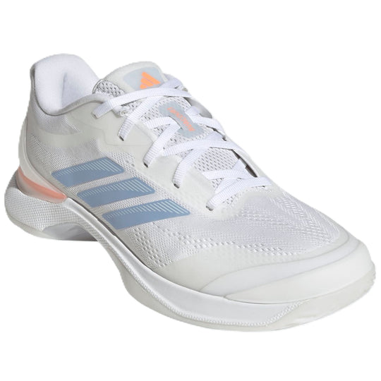 JP8858 Adidas Women's Avacourt 3 Tennis Shoes (Core Black/Halo Blue)