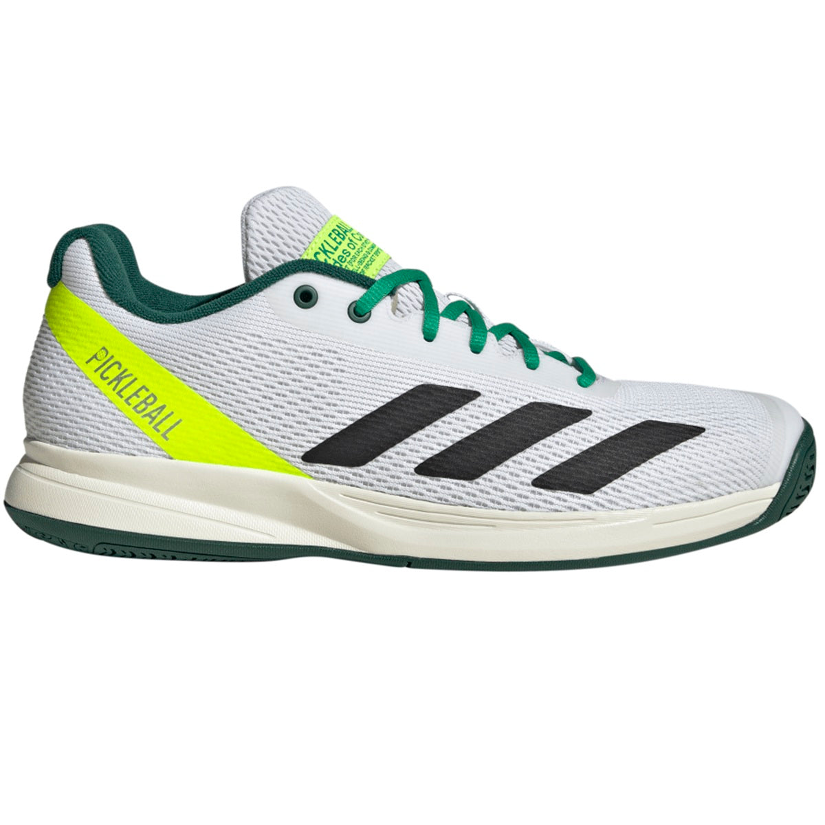 Adidas Men's Courtflash Pickleball Shoes (Cloud White/Core Black/Colle