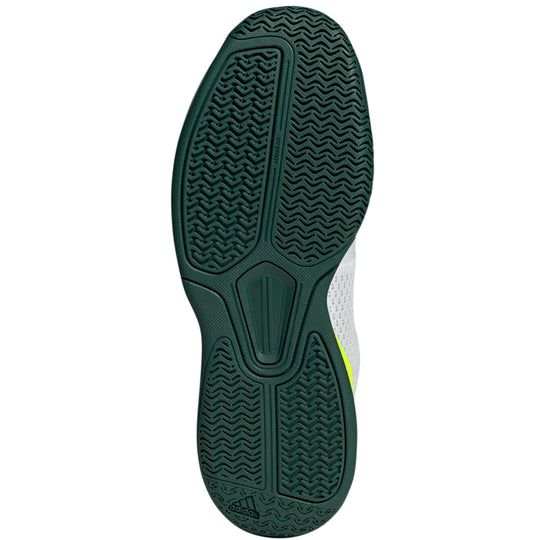 JQ0695 Adidas Men’s Courtflash Pickleball Shoes (White/Core Black/Collegiate Green)