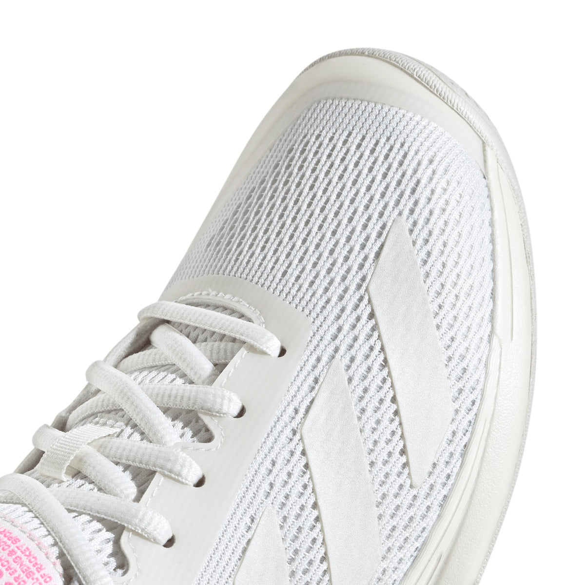 Adidas Women's Courtflash Pickleball Shoes (White/Silver Metallic/Luci