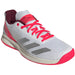 JQ3241 Adidas Men’s Courtflash Pickleball Shoes (White/Silver Metallic/Lucid Red)