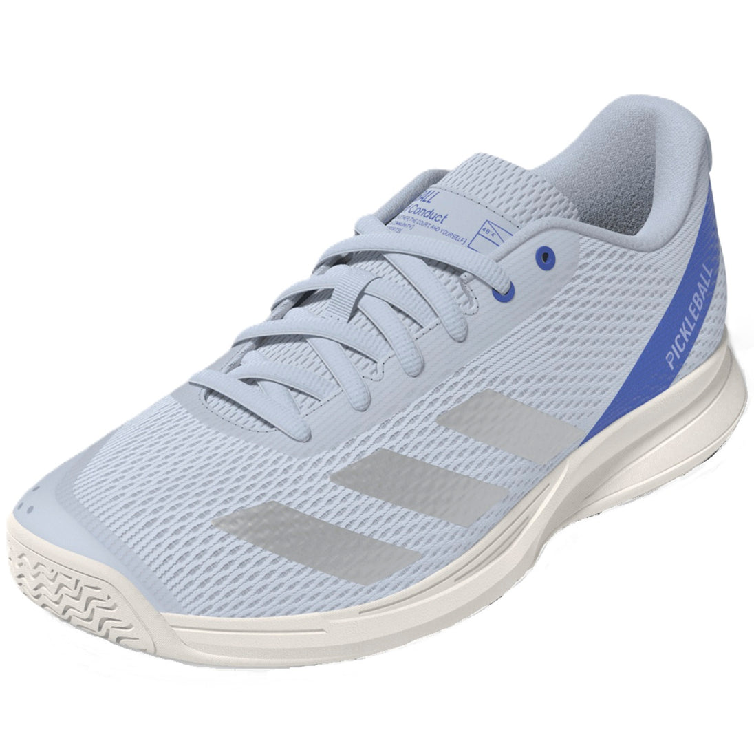 JQ3248 Adidas Women’s Courtflash Pickleball Shoes (Halo Blue/Silver Metallic/Lucid Blue)