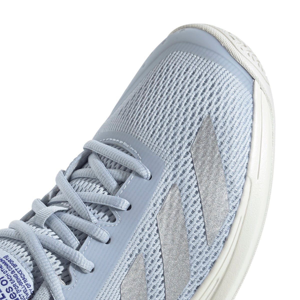 JQ3248 Adidas Women’s Courtflash Pickleball Shoes (Halo Blue/Silver Metallic/Lucid Blue)