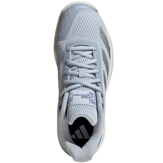 JQ3248 Adidas Women’s Courtflash Pickleball Shoes (Halo Blue/Silver Metallic/Lucid Blue)