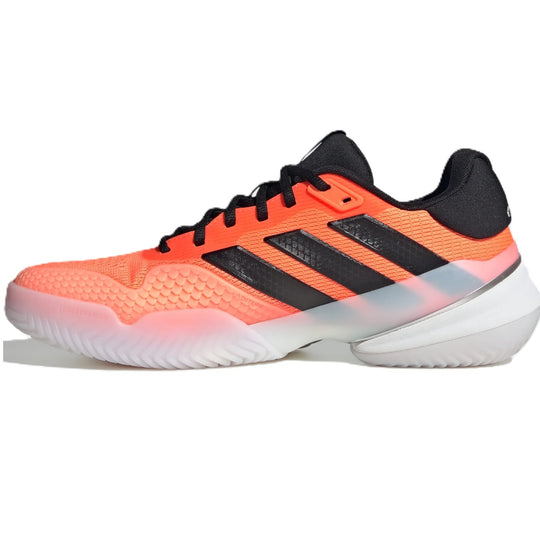 JS1927 Adidas Men's Barricade 14 Tennis Shoes (Lucid Orange/Core Black)
