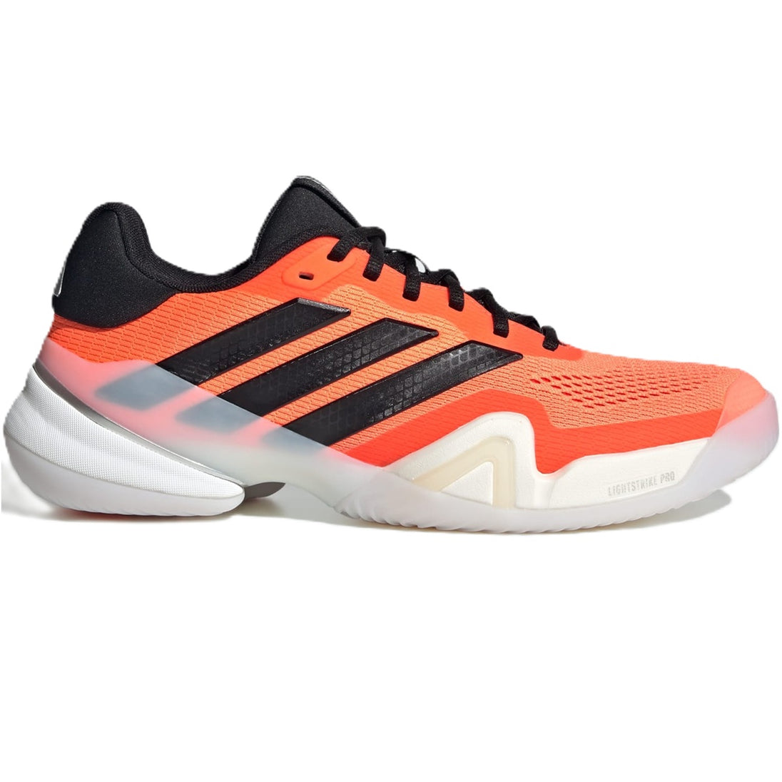 JS1927 Adidas Men's Barricade 14 Tennis Shoes (Lucid Orange/Core Black)
