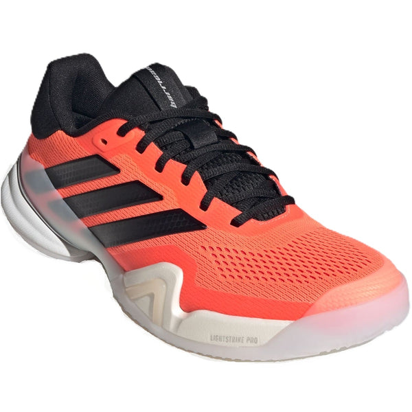 JS1927 Adidas Men's Barricade 14 Tennis Shoes (Lucid Orange/Core Black)
