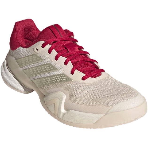 JS2561 Adidas Men's Barricade 14 Tennis Shoe (Chalk White/Ice Gold Metallic/Legend Ink)